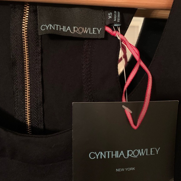 NWT Cynthia Rowley “Little Black Dress” A-Line Summer With Pockets Size XS - Picture 3 of 6